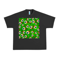 Pigment Black halloween eye balls seamless pattern Urban Heavy Tee - BundleAndBundleShop