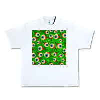 White halloween eye balls seamless pattern Urban Heavy Tee - BundleAndBundleShop