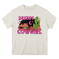 Cream desert cowgirl Heavy Core Tee - Zillion Design Studio