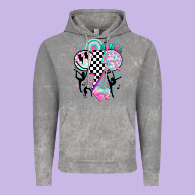 Retro Dance Vintage Hoodie Designed By Jahusdesignshop