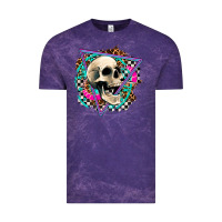 Cloud Purple race skull Vintage Tee - AdoDesignShop