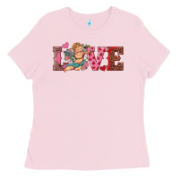 Bubblegum Pink love cupid Ladies Tee - RanaPortraitStore