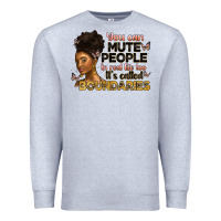 Heather Grey you can mute people in real life too it's called b Premium Sweatshirt - Artiststas