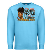 Ocean Blue you can mute people in real life too it's called b Premium Sweatshirt - Artiststas