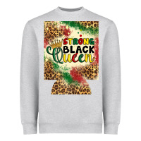 Heather Grey strong black queen 12 oz can cooler (regular) Heavyweight Sweatshirt - Artiststas