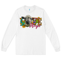 White Western Love Sheeps Long Sleeve Tee - LillyAllenDesigns