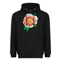 Black Fun In The Sun Rose Heavyweight Hoodie - LillyAllenDesigns