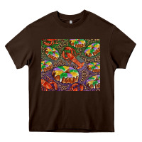 Chocolate Brown Mardi gras king cake and crawfish Heavy Core Tee - RanaPortraitStore