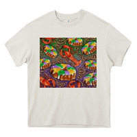 Cream Mardi gras king cake and crawfish Heavy Core Tee - RanaPortraitStore