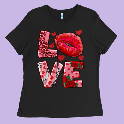 Ladies Tee love kiss