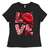 Black love kiss Ladies Tee - RanaPortraitStore
