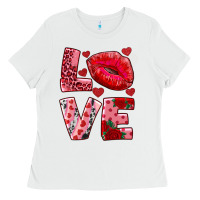 White love kiss Ladies Tee - RanaPortraitStore