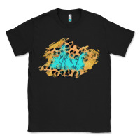 Black glitter leopard turquoise patch Classic Tee - AdoDesignShop