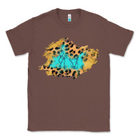 Chestnut glitter leopard turquoise patch Classic Tee - AdoDesignShop