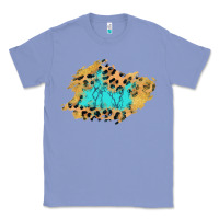 Colony Blue glitter leopard turquoise patch Classic Tee - AdoDesignShop