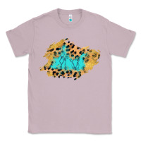Lilac glitter leopard turquoise patch Classic Tee - AdoDesignShop