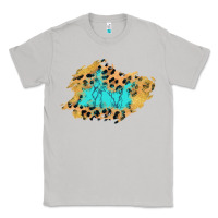 Moon Dust glitter leopard turquoise patch Classic Tee - AdoDesignShop