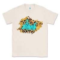 Natural glitter leopard turquoise patch Classic Tee - AdoDesignShop