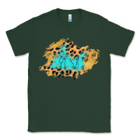 Sports Green glitter leopard turquoise patch Classic Tee - AdoDesignShop