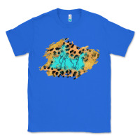 True Royal glitter leopard turquoise patch Classic Tee - AdoDesignShop