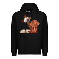 Black Boots with Bible and cross Premium Hoodie - Bettercallsaul