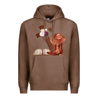 Chestnut Boots with Bible and cross Premium Hoodie - Bettercallsaul