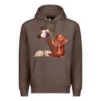 Coffee Boots with Bible and cross Premium Hoodie - Bettercallsaul
