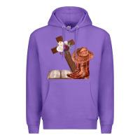 Purple Boots with Bible and cross Premium Hoodie - Bettercallsaul
