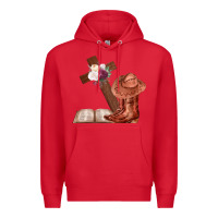 Red Boots with Bible and cross Premium Hoodie - Bettercallsaul