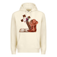 Sandshell Boots with Bible and cross Premium Hoodie - Bettercallsaul