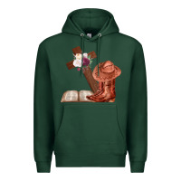 Sports Green Boots with Bible and cross Premium Hoodie - Bettercallsaul