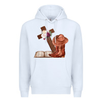 White Boots with Bible and cross Premium Hoodie - Bettercallsaul