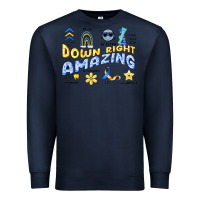 Navy down right amazing Premium Sweatshirt - Artiststas