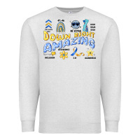 Oatmeal Heather down right amazing Premium Sweatshirt - Artiststas