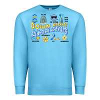Ocean Blue down right amazing Premium Sweatshirt - Artiststas
