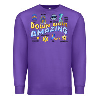 Purple down right amazing Premium Sweatshirt - Artiststas