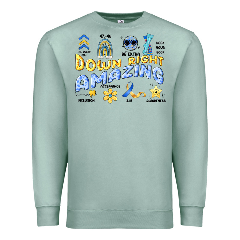 Down Right Amazing Premium Sweatshirt by Artiststas | Teevron