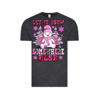 Vintage Black let it snow somewhere else Vintage Tee - AdoDesignShop