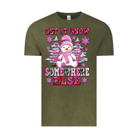 Vintage Olive let it snow somewhere else Vintage Tee - AdoDesignShop