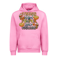 Fuchsia Pink stressed blessed pumpkin spice obsessed Urban Hoodie - CowGirlArtShop