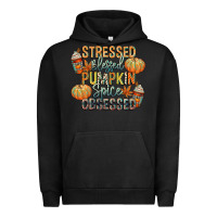 Pigment Black stressed blessed pumpkin spice obsessed Urban Hoodie - CowGirlArtShop