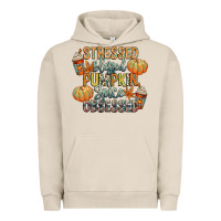 Pigment French Oak stressed blessed pumpkin spice obsessed Urban Hoodie - CowGirlArtShop
