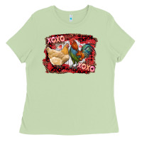 Matcha xoxo rooster and chicken Ladies Tee - RanaPortraitStore
