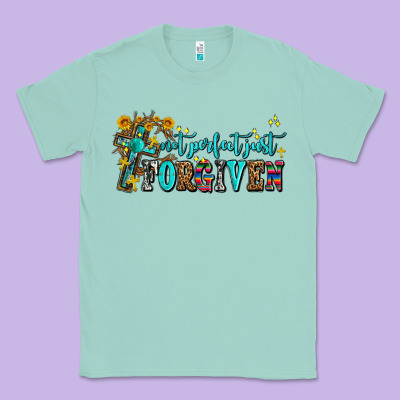 Not Perfect Just Forgıven Classic Tee Designed By Adodesignshop