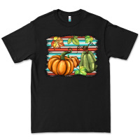 Black fall pumpkin  background Premium Tee - BarkalooDesign