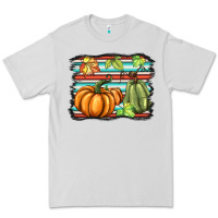 Dove Grey fall pumpkin  background Premium Tee - BarkalooDesign