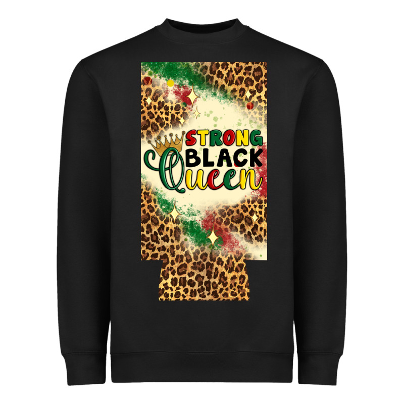 Strong Black Queen 12 Oz Can Cooler (slim) Heavyweight Sweatshirt by Artiststas | Teevron