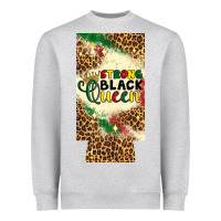Heather Grey strong black queen 12 oz can cooler (slim) Heavyweight Sweatshirt - Artiststas