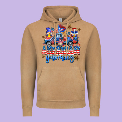 American Truck Gnomes Vintage Hoodie Designed By Adodesignshop