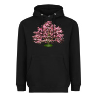 Black Flowering Dogwood Tree Heavyweight Hoodie - LillyAllenDesigns